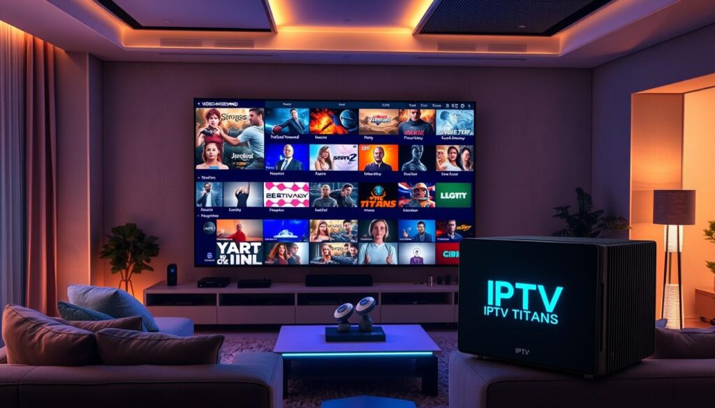 Video-on-demand and live TV options